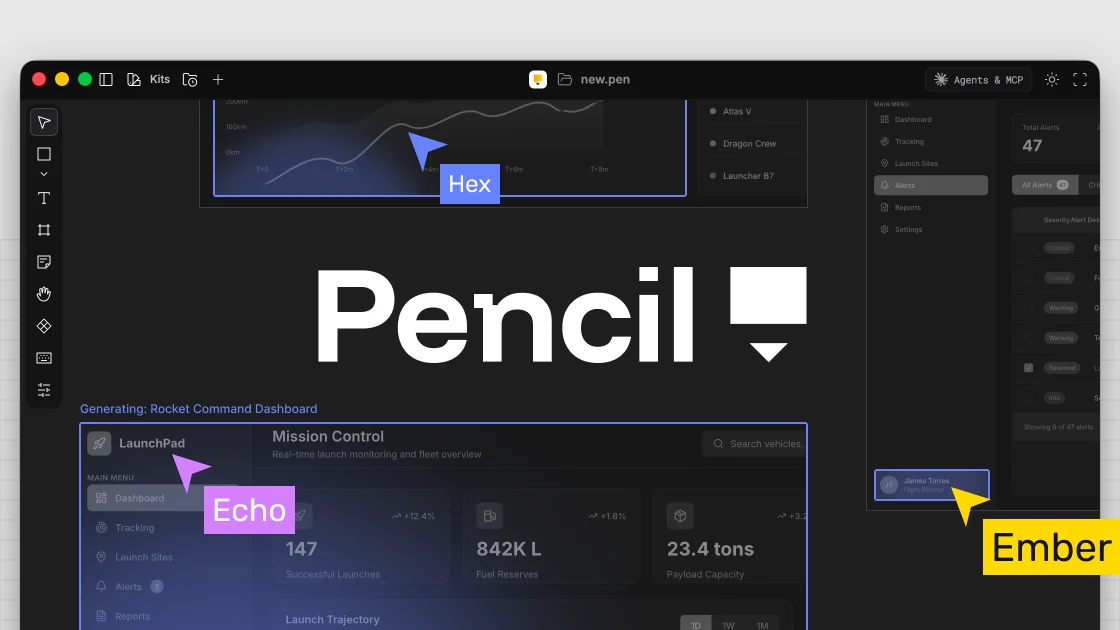 Pencil（pencil.dev） — .pen ファイルをリポジトリに保持する IDE 内の AI デザインキャンバス